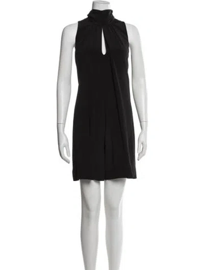 Pre-owned Kate Spade Silk Mock Neck Romper In Blue