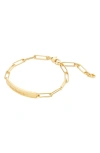 Kate Spade Silver Lining Id Bracelet In Gold