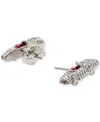 Kate Spade Silver-tone Pave Car Stud Earrings In Multi