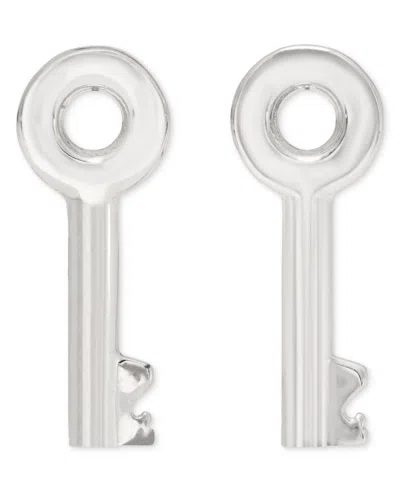 Kate Spade Silver-tone Key Stud Earrings