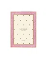 Kate Spade New York Sitting Pretty 4x6 Pink Glitter Frame In Gold Plated