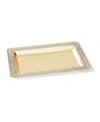 Kate Spade New York Sitting Pretty Silver Glitter Catch All Tray In Gold Plated