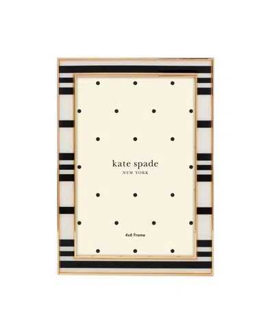 Kate Spade New York Sitting Pretty 4 X 6 Stripe Frame In Multi