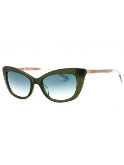 Kate Spade Sleek Cat-eye Sunglasses For Women In Green