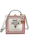 Kate Spade Slice 3d Pizza Box Tote Bag In Weiss