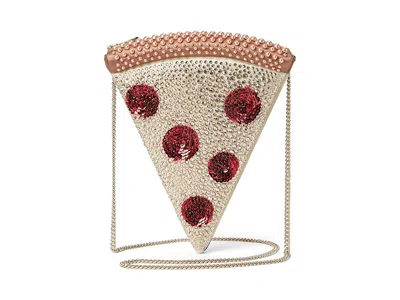 Kate Spade Slice Crystal Embellished Fabric 3-d Pizza Crossbody Handbags Multi: One Size
