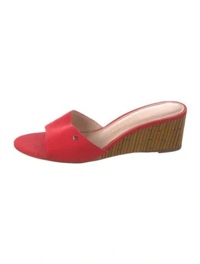 Pre-owned Kate Spade Slides In Red