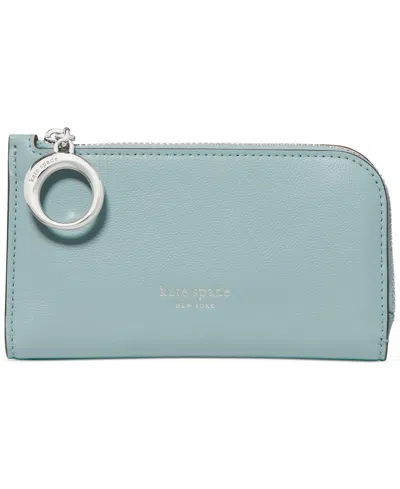 Kate Spade Slim Halo Bifold Small Wallet In Green