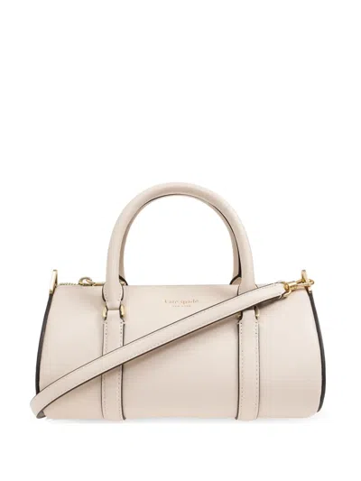 Kate Spade Small Icon Tote Bag In Beige Leather