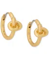Kate Spade New York Knot Huggie Hoop Earrings In Gold.