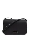 Kate Spade Hudson Pebbled Leather Flap Small Shoulder Bag In Black