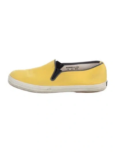 Pre-owned Kate Spade Sneakers In Yellow