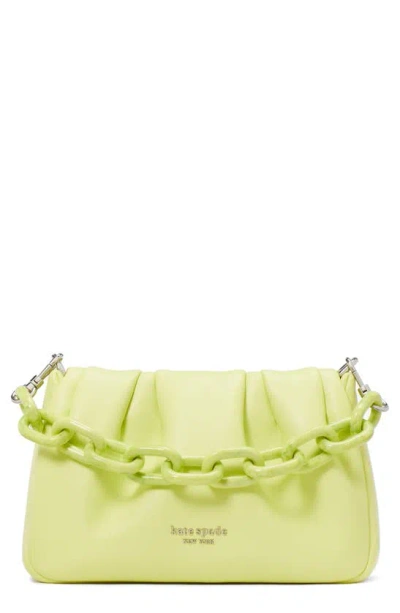 Kate Spade Souffle Smooth Leather Crossbody In Green