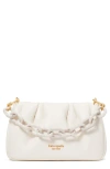 Kate Spade Souffle Smooth Leather Crossbody In White