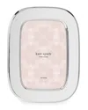 KATE SPADE SOUTH STREET 4" X 6" SILVER OVAL PICTURE FRAME