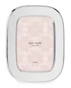 Kate Spade South Street 4" X 6" Silver Oval Picture Frame In Slvr Plate