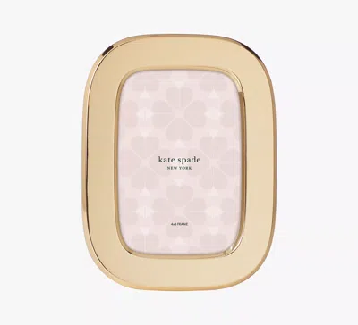 Kate Spade South Street 4x6 Oval Frame In Gold