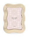 Kate Spade South Street 5" X 7" Gold Wavy Picture Frame In Gold