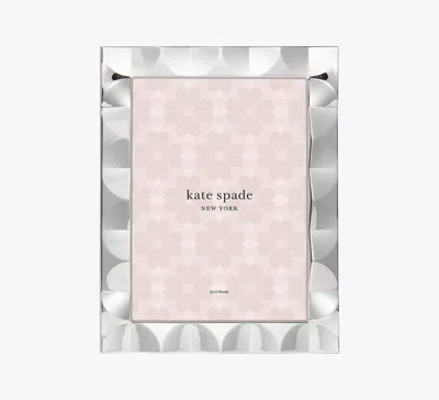 Kate Spade South Street 8x10 Scallop Frame In Silver