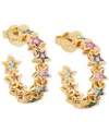 Kate Spade Space Cadet Cubic Zirconia Star C-hoop Huggies Earrings In Multi