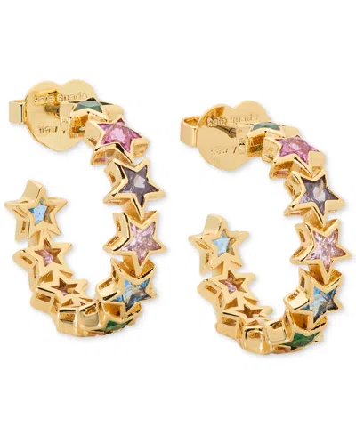 Kate Spade Space Cadet Cubic Zirconia Star C-hoop Huggies Earrings In Multi