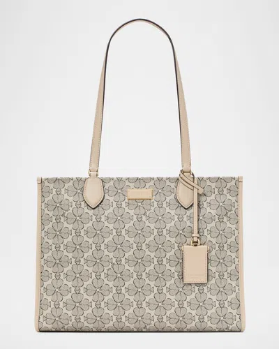 KATE SPADE SPADE FLOWER COATED CANVAS TOTE BAG