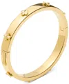Kate Spade New York Spade Flower Hinge Bangle Bracelet In Gold