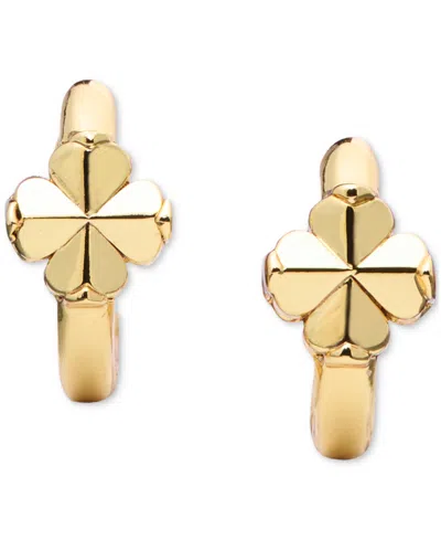 Kate Spade Spade Flower Huggie Earrings In Gold
