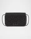 Kate Spade Spade Flower Jacquard Crossbody Bag In Black Multi