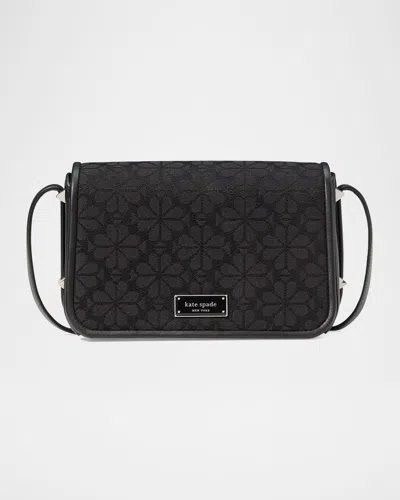 Kate Spade Spade Flower Jacquard Crossbody Bag In Black Multi