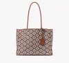 Kate Spade Spade Flower Jacquard Large Everything Tote In Burgundy