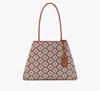 Kate Spade Spade Flower Jacquard Large Everything Tote In Burgundy