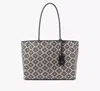 Kate Spade Spade Flower Jacquard Large Everything Tote In Sand