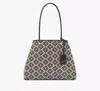 Kate Spade Spade Flower Jacquard Large Everything Tote In Sand