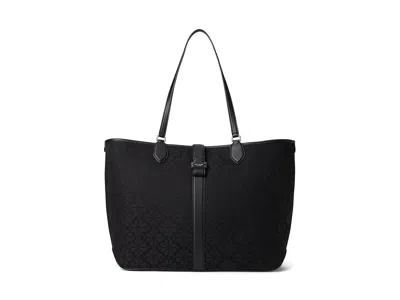 Kate Spade Spade Flower Jacquard Large Open Tote Tote Handbags Black Multi: One Size