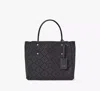 Kate Spade Spade Flower Jacquard Medium Everything Tote In Black