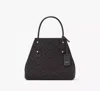 Kate Spade Spade Flower Jacquard Medium Everything Tote In Black