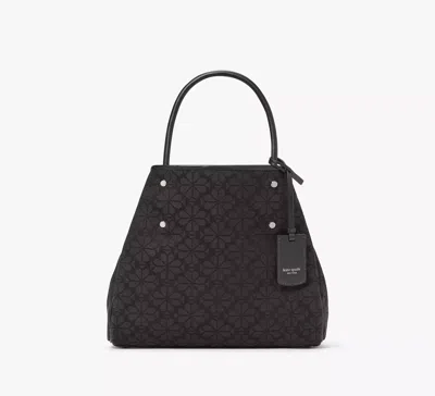 Kate Spade Spade Flower Jacquard Medium Everything Tote In Black
