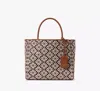 Kate Spade Spade Flower Jacquard Medium Everything Tote In Burgundy
