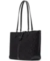 Kate Spade New York Spade Flower Jacquard Tote In Black Multi.