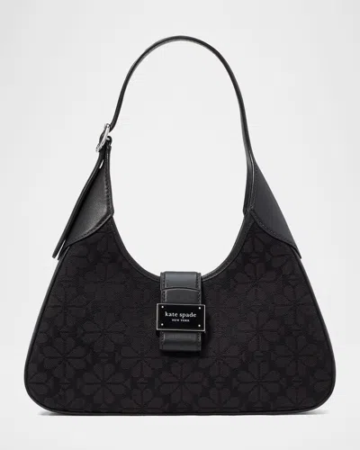 Kate Spade Spade Flower Jacquard Shoulder Bag In Black Multi