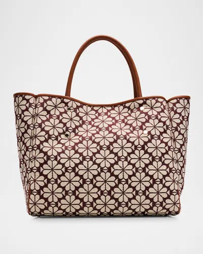 KATE SPADE SPADE FLOWER JACQUARD TOTE BAG