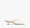Kate Spade Spade Flower Kitten Heel Sandals In Cream