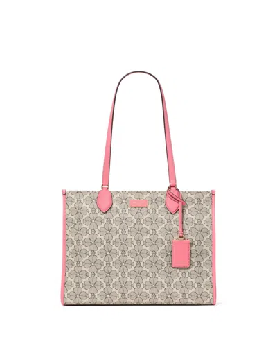 Kate Spade Spade Flower Large Tote Bag In Ruby Citrus Multi