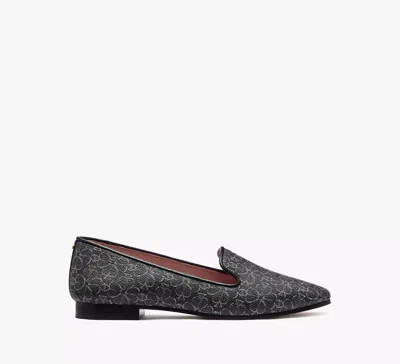 Kate Spade Spade Flower Lounge Loafers In Black