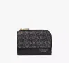 Kate Spade Spade Flower Small Compact Wallet In Black