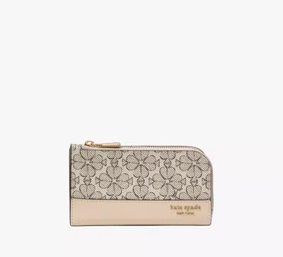 Kate Spade Spade Flower Small Slim Bifold Wallet In Neutral