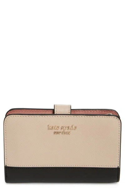 Kate Spade Spencer Compact Wallet In Neutral