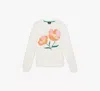 Kate Spade Spring Bouquet Sweatshirt In Cream