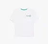 Kate Spade Spring Bouquet Embroidered Cotton Tee In Fresh White